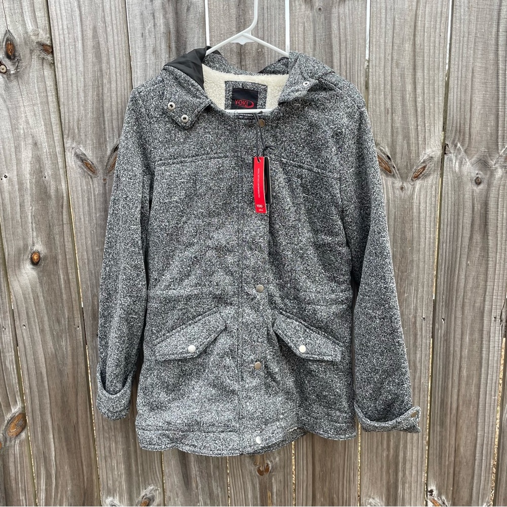 New Women’s Yoki Full Zip Sherpa Coat